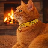 KEDİ BOYUN TASMASI ZİLLİ VE AYARLANABİLİR SARI
