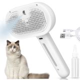 Kedi Buhar Fırçası Dökülme Saç Bakım Fırçası Pet Sprey Epilasyon Tarak Serbest Bırakma Düğmesi ile Kapalı Kediler Köpekler Evcil Hayvanlar için