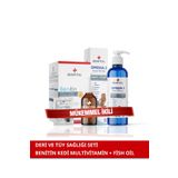 Kedi Deri Ve Tüy Sağlığı Seti Tüy Dökümü Önleyici Benitin + Fish Oil (Biotin ve Omega 3-6)