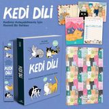 Kedi Dili - Kedinizi Anlayabilmeniz için Resimli Bir Rehber - Lili Chin - Kartpostal - Ayraç - Aşı Kartı ve Sevimli Kulaklar Planlama Defteri