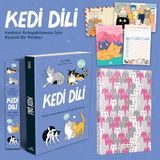 Kedi Dili - Kedinizi Anlayabilmeniz için Resimli Bir Rehber - Lili Chin - Kartpostal - Ayraç - Aşı Kartı ve Şirin Kulaklar Planlama Defteri