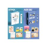 Kedi Dili ve Köpek Dili - Kartpostal - Ayraç - Aşı Takip Kartı - İkili Set - Lili Chin