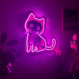 Kedi Duvar Sanatı, Kedi Duvar Dekoru, Kedi X-Ray Neon Duvar Tabelası - Kedi Kemiği LED Işık, Kedi X-Ray Tarama Neon Tabelası, İskelet Kedi Neon Tabelası, Kedi LED Neon Tabela, Kedi Sever Hediyesi