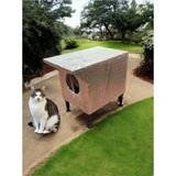 Kedi Evi Kedi Yuvası 1 Kedilik Su ve Isı Yalıtımlı 35X35X45 cm