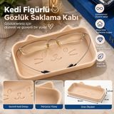 Kedi Figürlü Gözlük Saklama Kabı – Dekoratif Gözlük Organizeri ve Masaüstü Düzenleyici