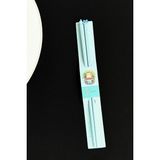 Kedi Figürlü Metal Chopstick Mavi