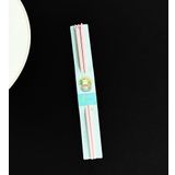 Kedi Figürlü Metal Chopstick Pembe