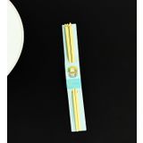Kedi Figürlü Metal Chopstick Sarı