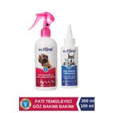 Kedi Göz Damlasi Kedi Pati Temizleme Kedi Tüy Sağlığı Pati Bakımı 300ML - Göz Bakım Solüsyonu