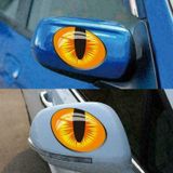 Kedi Gözleri Araba Aynası İçin Sticker 9cm 2 Adet 1 Çift