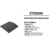 Kedi Gözlü Hız Kesici Kasis 4,5cm - Siyah