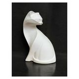 Kedi Heykel Obje Minimalist, Beyaz Renk Yüksek Kaliteli Malzeme Minimalist El Yapımı Kedi Heykel Obje, Ev Dekoru, Masa Dekoru, Anneler Günü, Öğretmenler Günü
