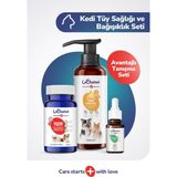Kedi İçin Bağışıklık Güçlendirici ve Tüy Döküm Dökülmesi Önleyici Set (Balık yağı - Damla - Tablet) - 400 ml