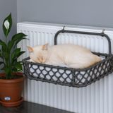 Kedi Kalorifer Yatağı Dekoratif Tasarım (ANTRASİT)