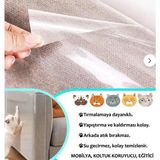 Kedi Koltuk Mobilya Koruyucu Tırmalama Caydırıcı Parlak Kendinden Yapışkanlı Şeffaf Folyo 50 x 1 Metre - 50x100