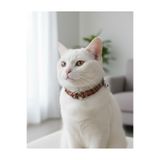 Kedi Kolyesi Tasma Ayarlanabilir Suni Deri Açık Kahverengi Sesli Zilli