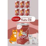 Kedi Konservesi, Kuzu Etli, Sos Içinde Et Parçacıklı, 400 G, 6'li Set EN-K4K