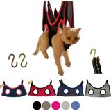 Kedi Köpek Bakım Hamağı+2 Li S Çelik Kanca - Siyah