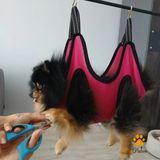 Kedi Köpek Bakım Hamağı+2 Li S Çelik Kanca - XS - Fuşya