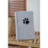 Kedi & Köpek Battaniyesi Pati Detaylı 100X100 - Gri