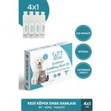 Kedi Köpek Dış Parazit Ense Deri Damlası - Bit Kene Pire Deri Bakımı Bitkisel Damla 4x1 ml ( Köpek ve Kedi İç Dış Parazit Damlası Harici Kullanım İçindir)
