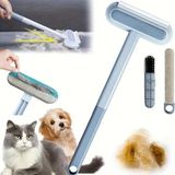 Kedi Köpek Evcil Hayvan Koltuk Kıyafet Elbise Halı Yatak Tüy Temizleyici Kıl Toz Toplayıcı - Açık Gri