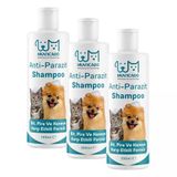 Kedi Köpek Parazit Şampuanı Bit Pire Parazit Kene Damlası Tarağı Tasması İle Kullanım (3 Paketi)