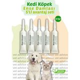 Kedi Köpek Parazit Tüy Bakım Bitkisel Damlası 5'li Set %100