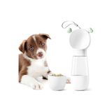 Kedi Köpek Taşınabilir Çift Hazneli Seyahat Için Mama Kabı Ve Taşınabilir Suluk (BEYAZ)