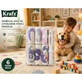 Kedi Köpek Tüy Toplama Rulosu Seti – 1 Ana Rulo + 5 Yedek Rulo, Evcil Hayvan Tüyü, Saç Ve Kıl Temizleme Lint Roller