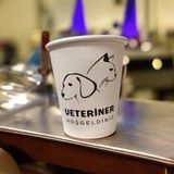 Kedi Köpek Veteriner Temalı Tek Kullanımlık 7 Oz 50 Adet Karton Bardak