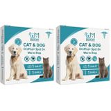 Kedi Köpek Worm Stop İç Dış Parazit Damla Tablet Seti (2 paketi)