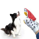 Kedi Köpek Yıkama Tüy Açıcı Düğüm Çözücü Plastik Tımar Masaj Eldiveni El Fırçası (5433)