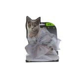 Kedi Küçük Irk Köpek Göğüs Tasması Uzatmalı Kurdeleli Gri