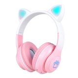 Kedi Kulaklı Tasarımlı Rgb Stn-28 Pro Renkli Rgb Led Işıklı Bluetooth Kulaklık
