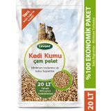 KEDİ KUMU 20 LT%100 ÇAM PELETİ VE ORGANİK EKO PAKET