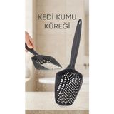 Kedi Kumu Eleme Küreği Geniş Dişli Yapısıyla Tüy Ve Kum Ayırımı Sağlar Evcil Hayvanlar İ