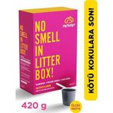 Kedi Kumu Koku Giderici, 420 Gram, Kokusuz Kedi Tuvaleti, Doğal Kum Kokusu Önleyici Aktif Karbonlu