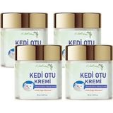 Kedi Otu Kremi 50 ml 4 Adet Kafur Ağacı Yağı Içerikli Rahatlatıcı Krem - 1li
