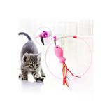 Kedi Oyun Oltası 90 Cm Balık Yakalama Sesli Çıngıraklı Oyuncağı