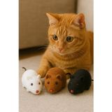Kedi Oyuncağı Kurmalı Zıpır Fare – Akıllı Kedi Eğitim Oyuncağı