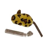 Kedi Oyuncağı Leopar Desenli Peluş Fare 6-10-18 cm