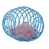 Kedi Oyuncağı Sıçrayan Spiral Yaylı Metal Fareli Kafes Kedi Oyun Topu