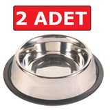 Kedi Paslanmaz Celik Mama Kabi Su Kabi 2 Adet 200 Ml 8 Oz