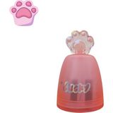 Kedi Pati Figürlü Çift Hazneli Kalemtıraş – Sevimli Tasarım, Renkli Kırtasiye Ürünü | Fancy Space - Pembe