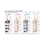 Kedi Patili Tüy Toplayıcı Sticky Roller Seti – 60 Yapraklı Güçlü Yapışkanlı Kullan At Bant + 2 Adet Yedek Rulo – Evcil Hayvan Tüyü, Toz ve Kıl Temizle