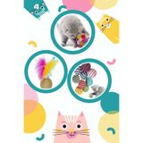 Kedi Ponpon Top Sarma Top Tuylu Hasir Top Paketi