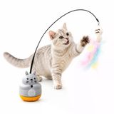 Kedi Şekilli Dönen Peluş Balıklı Olta Oyuncağı
