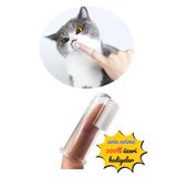 Kedi Silikon Diş Kaşıyıcı Parmak Diş Fırçası Kutulu 1 Adet