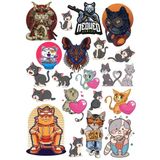Kedi Sticker Set 15 Parça Telefon, Tablet, Defter, Laptop Sticker